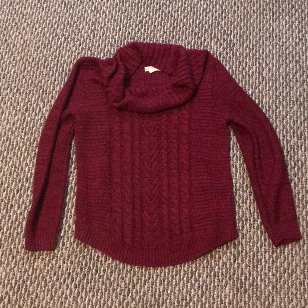 Cable knit sweater